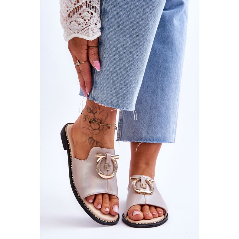 Chaussons Cuir Confort Chaussures S.Barski KV-2775-32 Nude beige 1