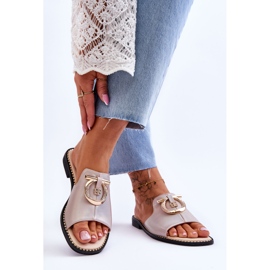 Chaussons Cuir Confort Chaussures S.Barski KV-2775-32 Nude beige 2