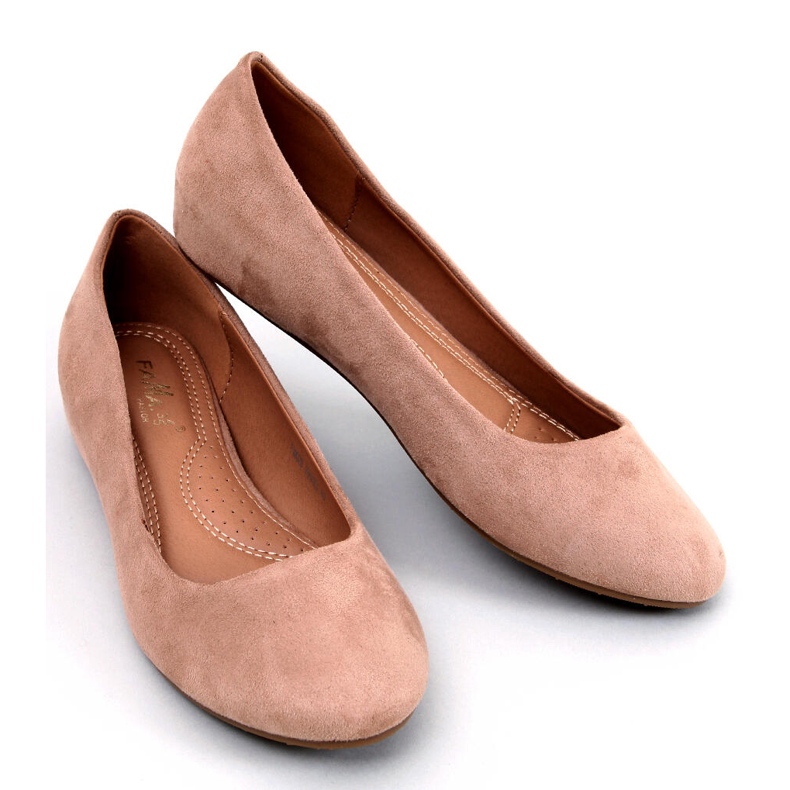 BM Ballerines compensées kaki Lumley beige 2