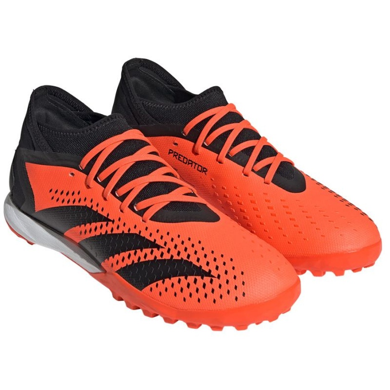 Adidas Predator Accuracy.3 Tf M GW4638 chaussures de football orange oranges et rouges 1