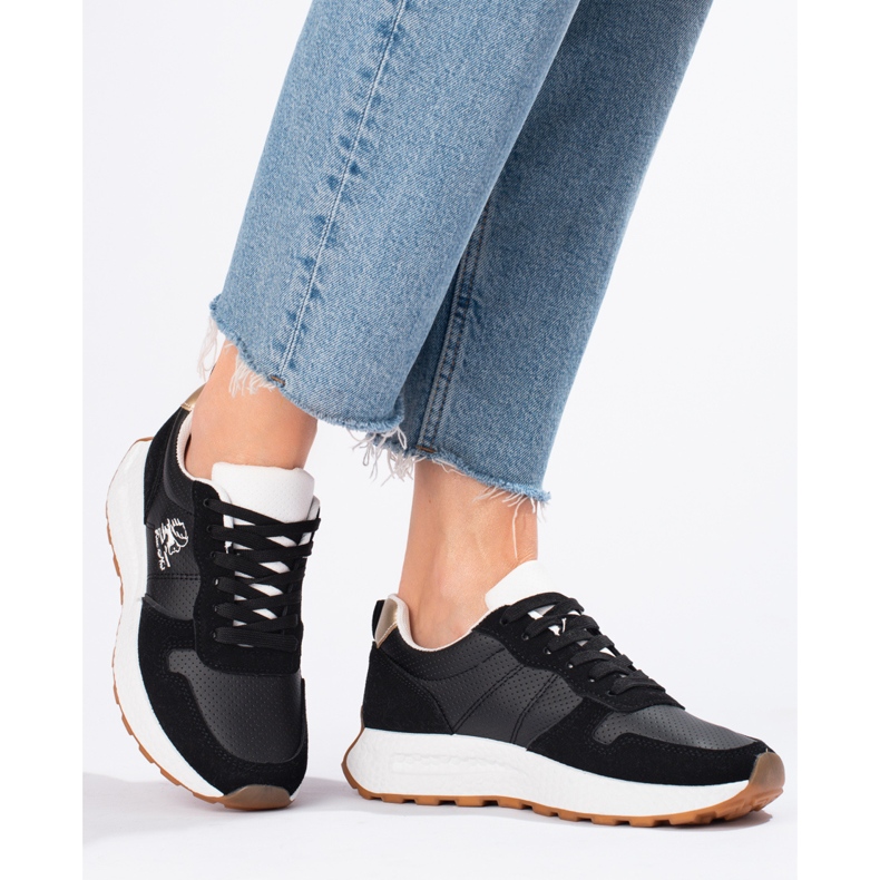 W. Potocki Baskets à semelles épaisses Potocki noir le noir 1