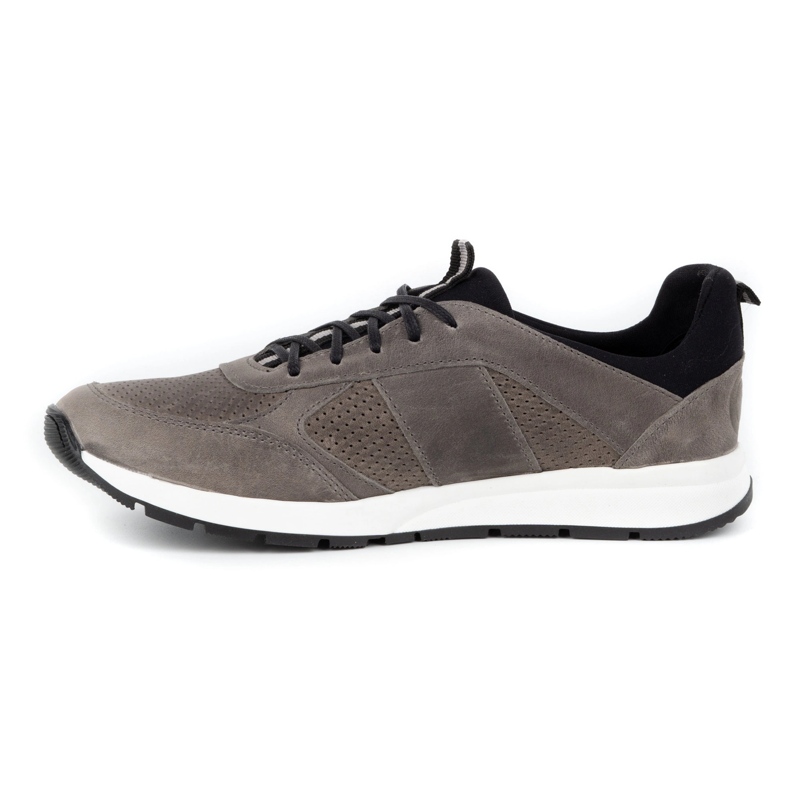 Polbut Chaussures décontractées en cuir pour hommes 2111P gris 1