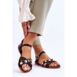 Sandales Plates S.Barski KV-5541-35 Noir 2