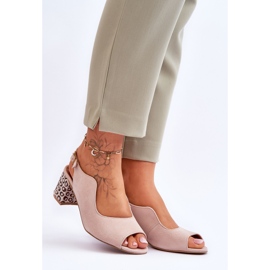 Sandales à Talon en Daim pour Femme Maciejka 05870-04 Beige 8