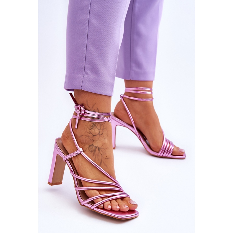 Sandales à talons hauts Tessoro à la mode rose 2