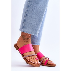 Tongs Femme Avec Bride Décorative Fuchsia Sublime rose 7