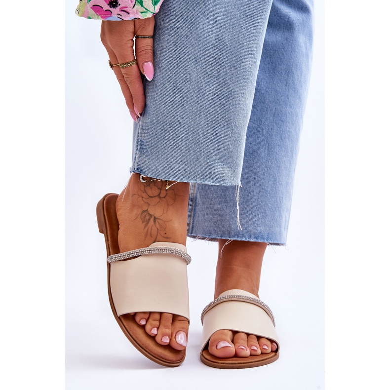 Talons Plats Élégants Beige Termen 1