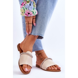 Talons Plats Élégants Beige Termen 2