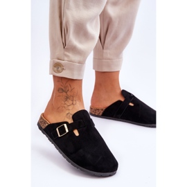 FJ1 Sandales Daim Sur Plateforme Liège Noir Vellma 2