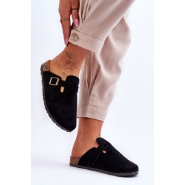 FJ1 Sandales Daim Sur Plateforme Liège Noir Vellma le noir 3