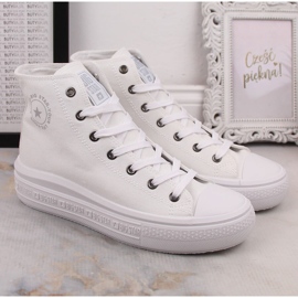 Baskets à la cheville pour femmes sur la plate-forme blanche Big Star LL274A183 2 Baskets à la cheville pour femmes sur la plate-forme blanche Big Star LL274A183 2