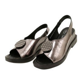 Sandales compensées Gun Metal Filippo DS4469/23 brun 3