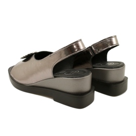 Sandales compensées Gun Metal Filippo DS4469/23 brun 5