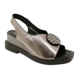 Sandales compensées Gun Metal Filippo DS4469/23 brun 1