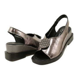 Sandales compensées Gun Metal Filippo DS4469/23 brun 4