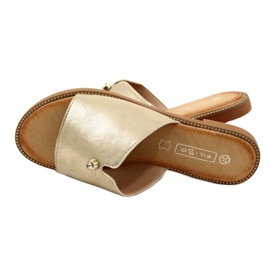 Chaussons Femme à la Mode Filippo DK4625/23 GO Or doré 4