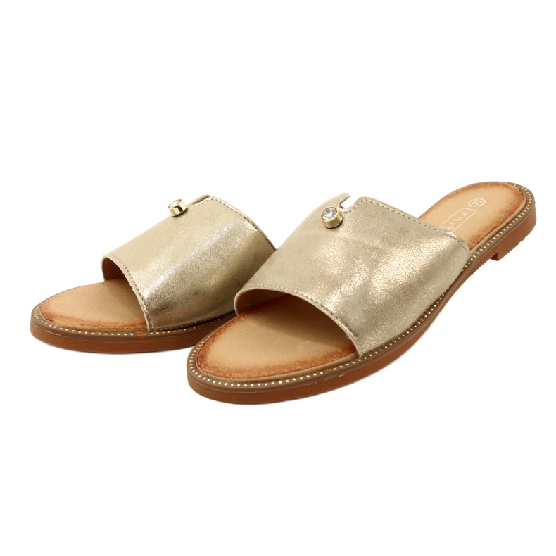 Chaussons Femme à la Mode Filippo DK4625/23 GO Or doré 3