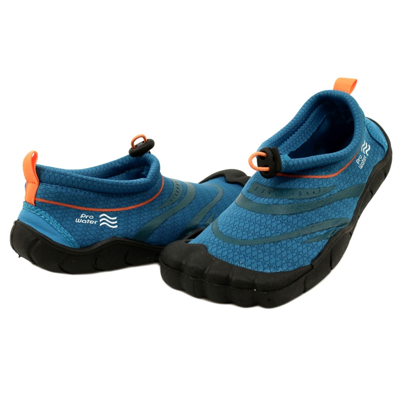 Chaussures aquatiques ProWater PRO-23-37-128L en néoprène bleu 4