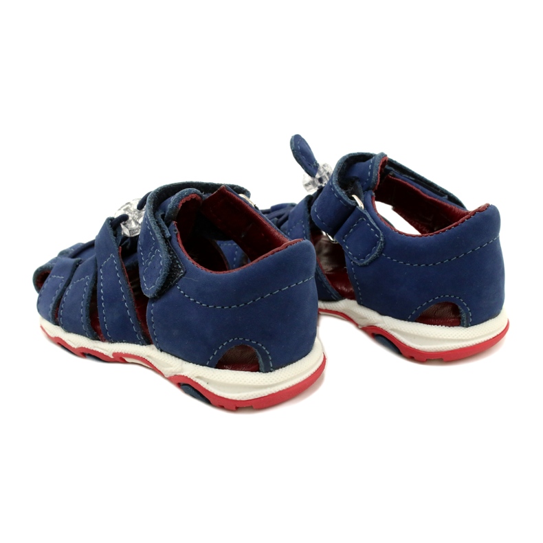 Sandales en cuir Boys Mazurek 1364 bleu marine 5