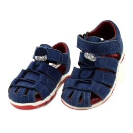 Sandales en cuir Boys Mazurek 1364 bleu marine 3