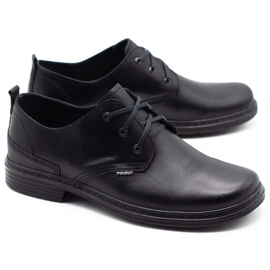 Polbut Chaussures pour hommes noires 191K 2