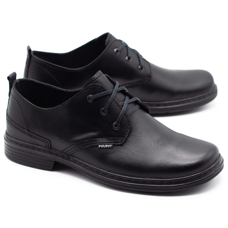 Polbut Chaussures pour hommes noires 191K 2