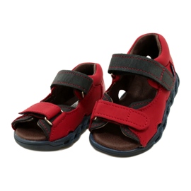 Sandales pour enfants en cuir pour Velcro Mazurek 1363 rouge 3 Sandales pour enfants en cuir pour Velcro Mazurek 1363 rouge 3
