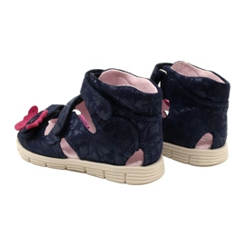 Sandales hautes préventives Mazurek 1291 Papillons bleu 5
