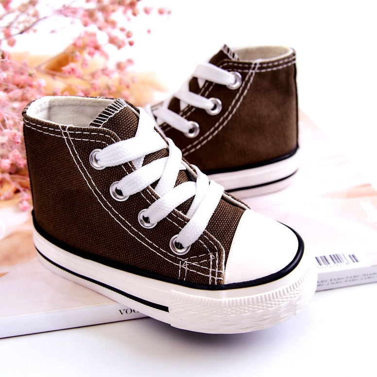 Baskets vertes-kaki pour enfants 4