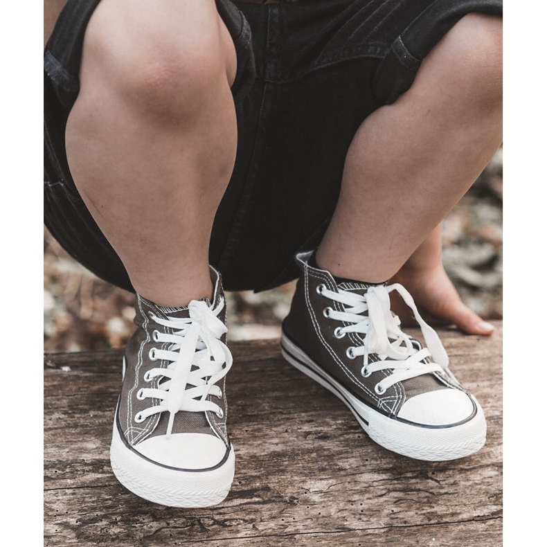 Baskets vertes-kaki pour enfants 3