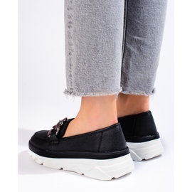 Mocassins Noir Chaussures Vinceza le noir 1