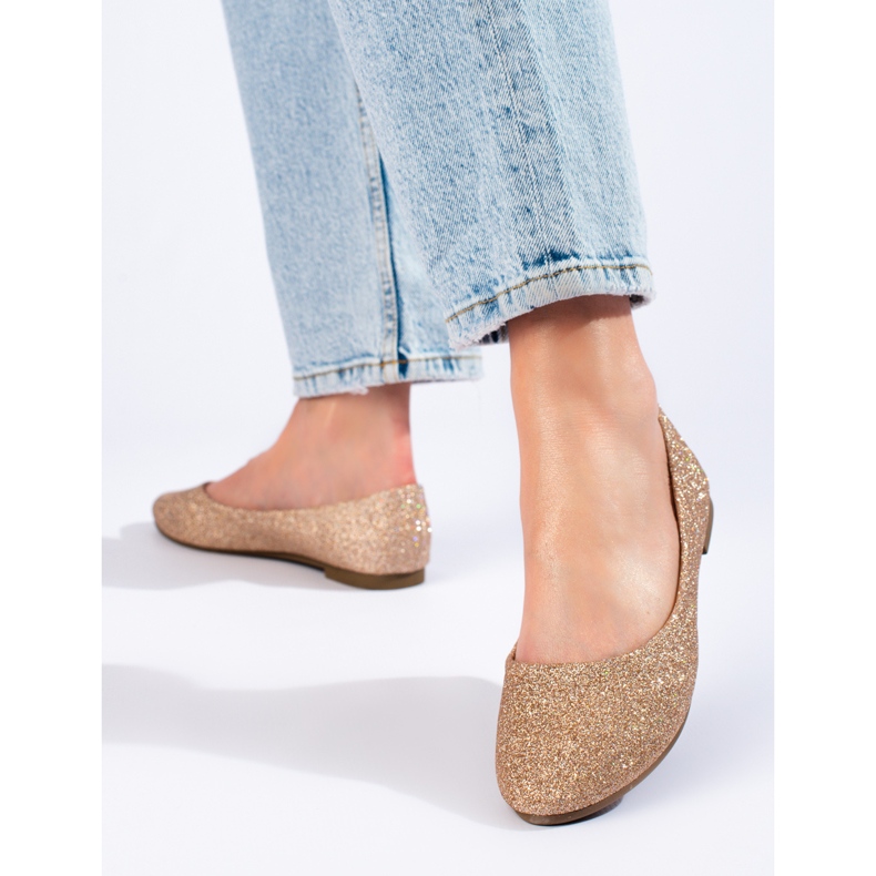 W. Potocki Ballerines en brocart doré de Potocki 1