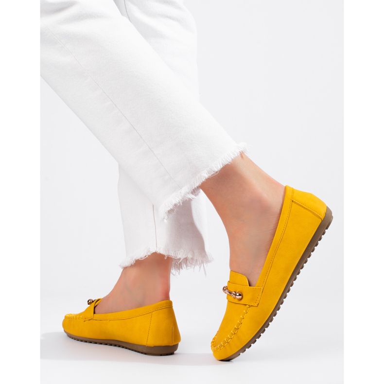 Mocassins classiques jaunes pour femmes de Shelovet 2
