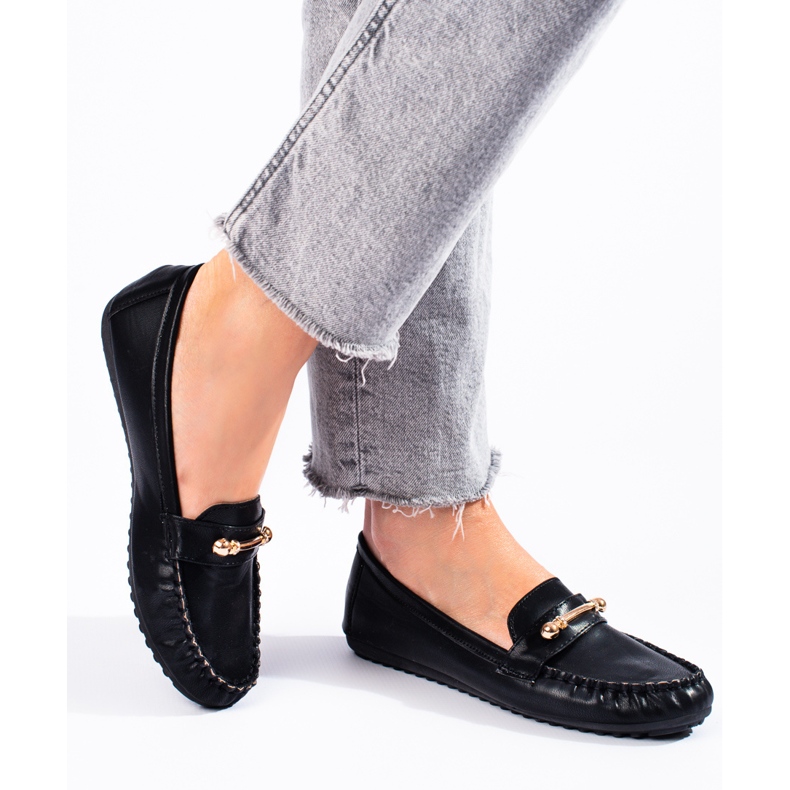 Mocassins femme Shelovet noirs le noir 1