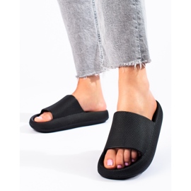 Chaussons femme Shelovet noirs 2
