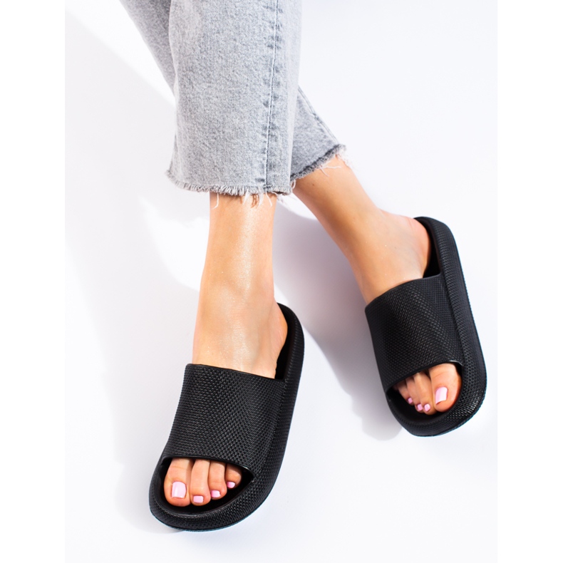 Chaussons femme Shelovet noirs 1