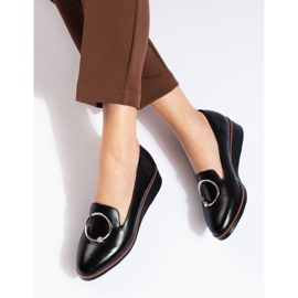 W. Potocki Chaussures compensées basses noires pour femmes de Potocki le noir 5