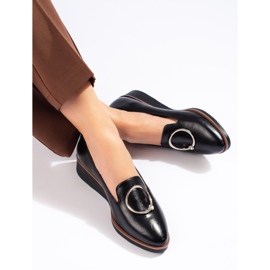 W. Potocki Chaussures compensées basses noires pour femmes de Potocki le noir 3
