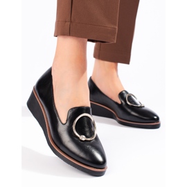 W. Potocki Chaussures compensées basses noires pour femmes de Potocki le noir 6