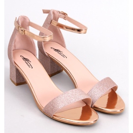 Sandales à talons Champagne Costello d'or 1