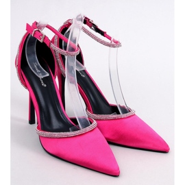 Escarpins à talons hauts avec zircons Conway Fuchsia rose 1