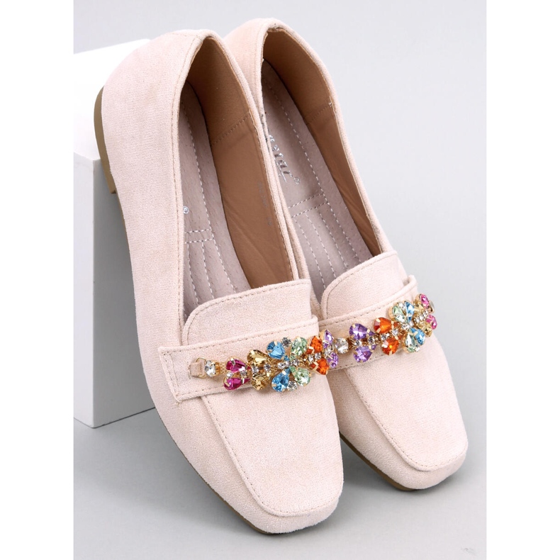 Davitian Mocassins Strass Beige 1 Davitian Mocassins Strass Beige 1