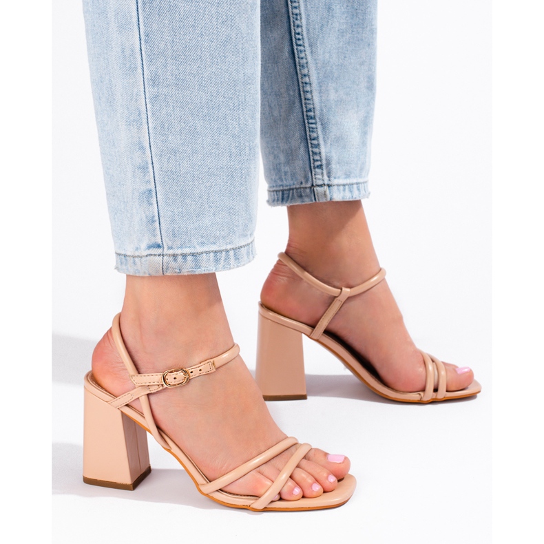 Sandales à talons VINCEZA beige 1