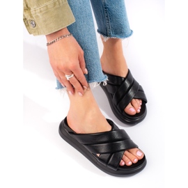 Chaussons sur la plateforme LA.FI le noir 1 Chaussons sur la plateforme LA.FI le noir 1