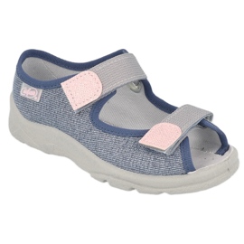 Slippers pour enfants de Befado 969x167 bleu 3