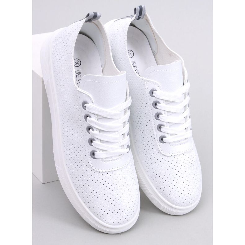 Baskets femme Gelman BLANC/GRIS 1