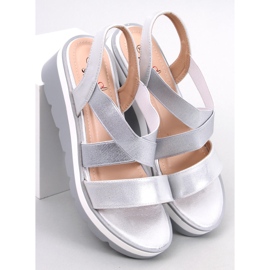 Sandales compensées Sethi Silver argent 1
