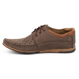 KOMODO Chaussures homme, mocassins cuir 875 marron d'été brun 1