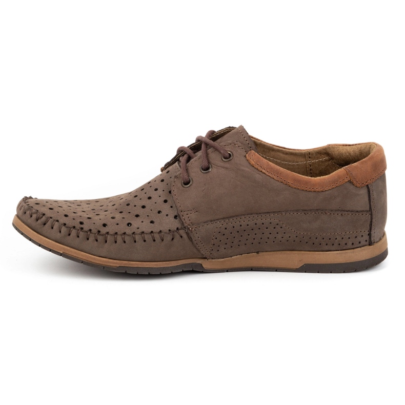 KOMODO Chaussures homme, mocassins cuir 875 marron d'été brun 1