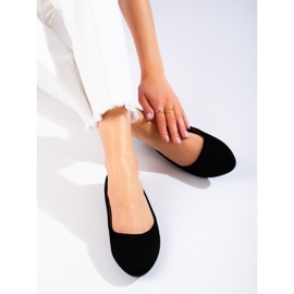 W. Potocki Ballerines classiques daim femme noir Potocki le noir 3